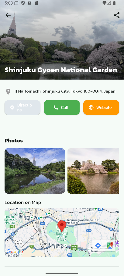 Interactive travel map